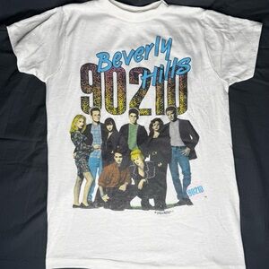Beverly Hills 90210 Graphic T-Shirt, Vintage, Single Stitch, Full Cast, USA made